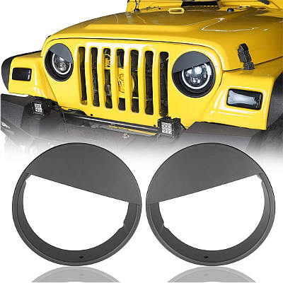 Hooke Road Matte Black Headlight Bezels