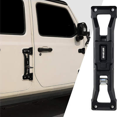 SHEAM Folding Step Foot Pegs on Door
