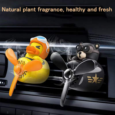 DUHKHAS Cute Bear Pilot Car Air Freshener