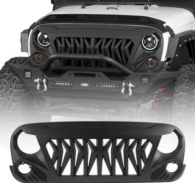 Hooke Road Grill Matte Black Front Grille Grid