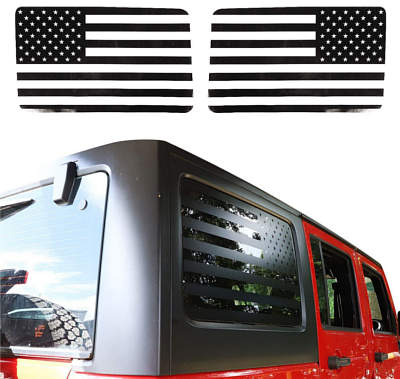 JeCar American Flag Rear Window Decal