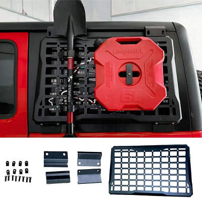WANGDUOYU Rear Window Storage Molle Panel Protective Covers
