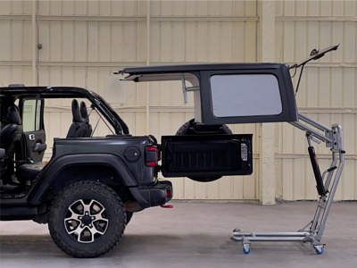 X-terrain Hard Top Removal Lift Storage Cart