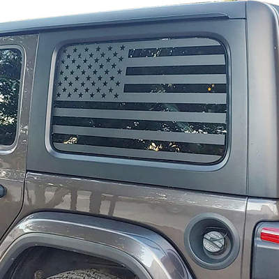 Zxiaochun Rear Window American Flag Decal
