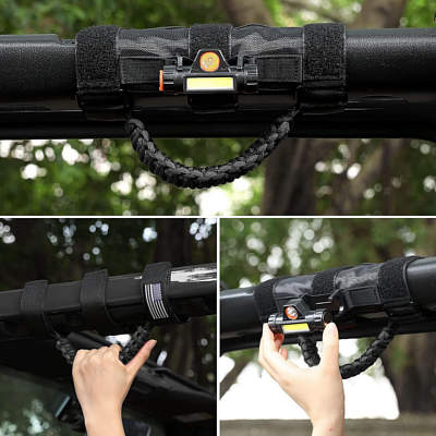 cartaoo Roll Bar Grab Handles with Dome Light