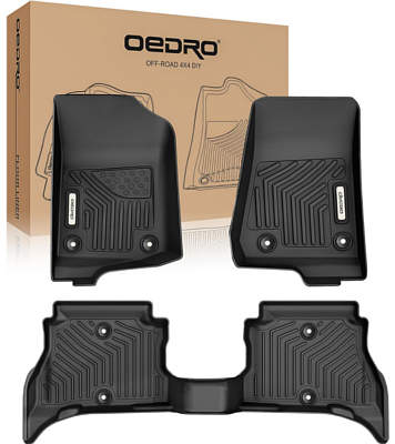 OEDRO All Weather Guard Floor Mats for Wrangler 4XE Hybrid