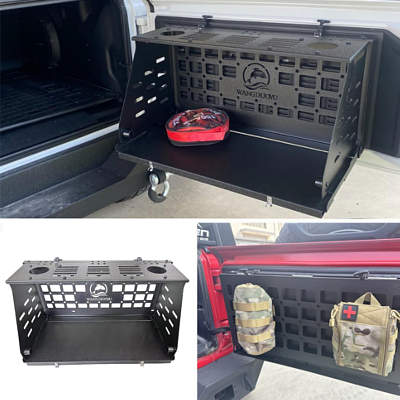 WANGDUOYU Foldable 2-Tier Tailgate Table