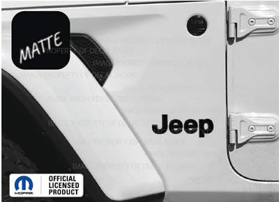 Decal Official Licensed "JEEP" Fender Overlay