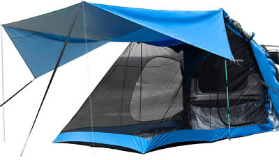 Lelekdo Versatile Tailgate Tent for SUV with Rainfly
