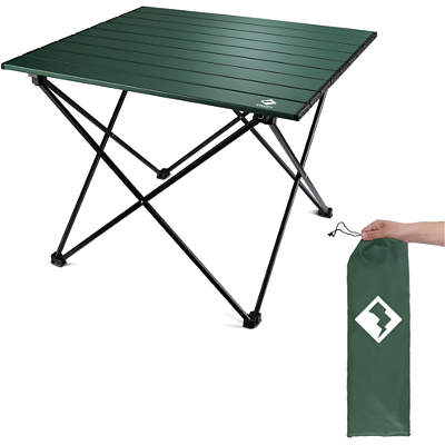 VILLEY Portable Camping Side Table with Carry Bag