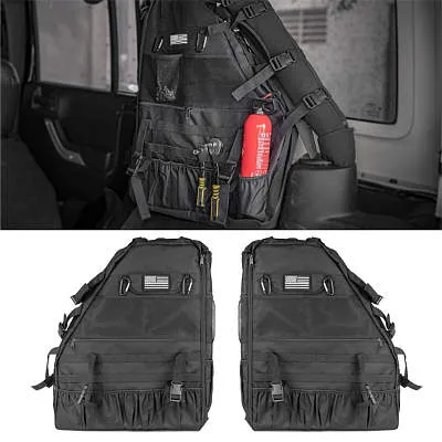 Riasdy Roller Cage Multi-Pocket Storage Saddle Bags