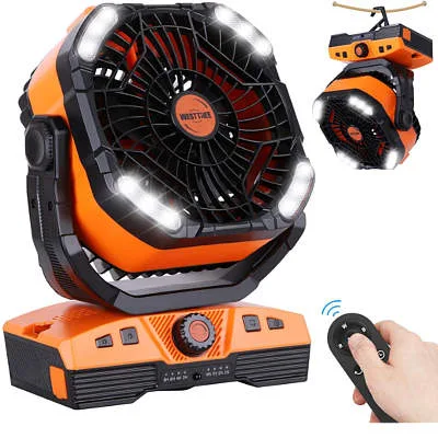 WESTTREE 3 in 1 Rechargeable Camping Fan with Light