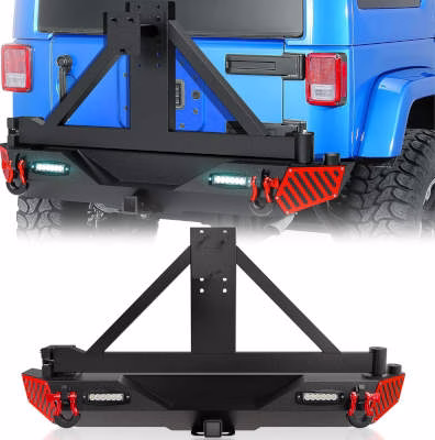 EYOUHZ Off-road Rear Bumper with Spare Tire Carrier