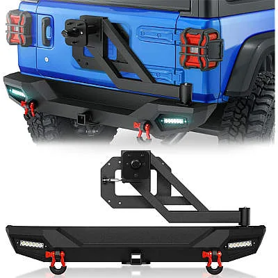 EYOUHZ Rear Bumper with Spare Tire Carrier