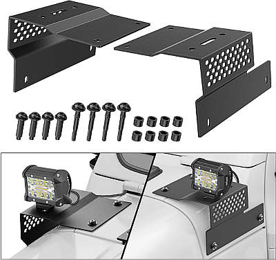 Nilight Cowl Pillar Windshield Mounting Brackets