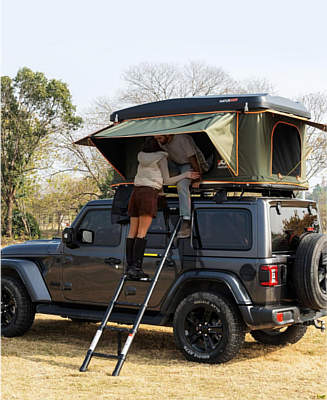 BAMACAR Naturnest Rooftop Tent Hard Shell for Jeeps, Van, SUV, Truck, Car