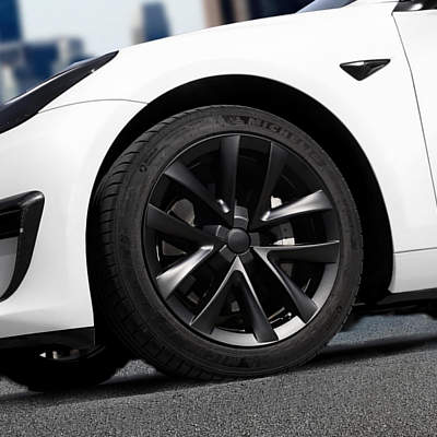 BEEGROW Wheel Covers, Matte Black ABS Hubcaps