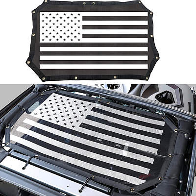 Bestaoo Full Mesh Sunshade Top Cover USA Flag