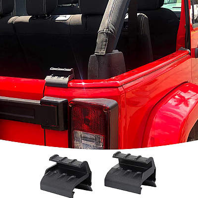 JeCar Soft Top Rear Window Tailgate Bar Retainers Brackets