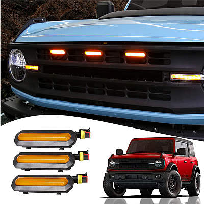 Mabett Front LED Grill Lights for Ford Bronco