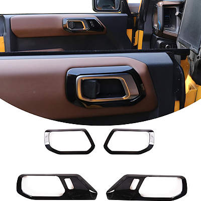 RERPRO Inner Door Handle Scratch Protector Cover Colors: Black, Carbon Black, Red, White