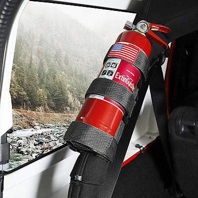 Voodonala Adjustable Roll Bar Fire Extinguisher Holder