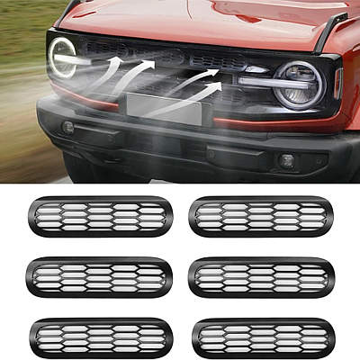 Xomzema Front Bumper Decoration Grill Inserts
