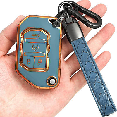 Yonmcfn Leather Keychain Case