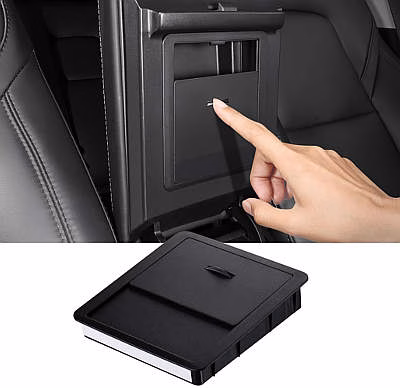 BASENOR Center Console Hidden Organizer for Model 3 and Model Y