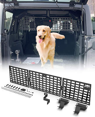 Broaddict Pet Divider Molle Storage for Ford Bronco 4dr