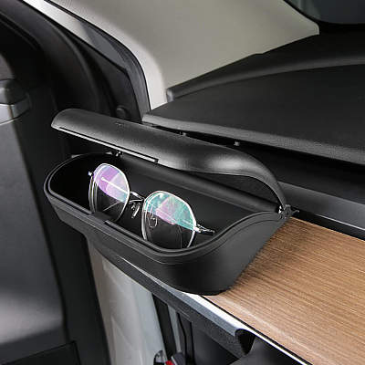 FITALLUS Sunglasses Holder Case with Magnetic Closure for Tesla Y and 3