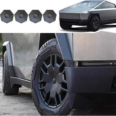 Foronetry Wheel Hub Center ABS Caps for Tesla Cybertruck