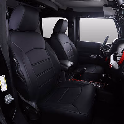 GOLYWIN Car Seat Covers Faux Leather for Jeep Wrangler JK