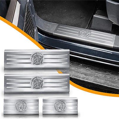 HIBRONGO Door Sill Protector Entry Guard Stainless Steel