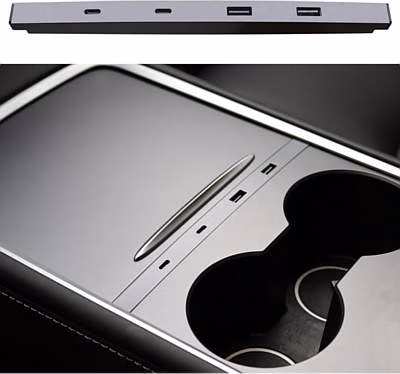 Leikaendi USB Hub Charger for Tesla Model Y 2021-2024 and Model 3