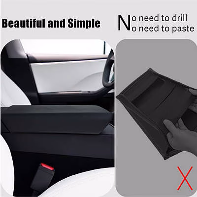 Mankaleilab Non-Slip Arm Rest Protector for Tesla Model 3 Highland