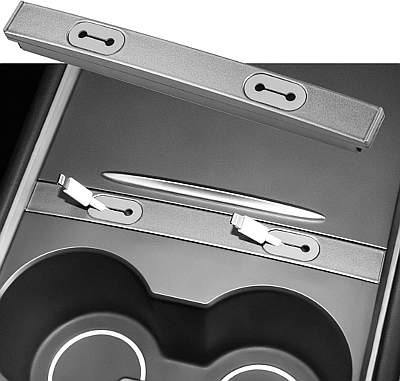 Motrobe USB Charging Cable Organizer Center Console