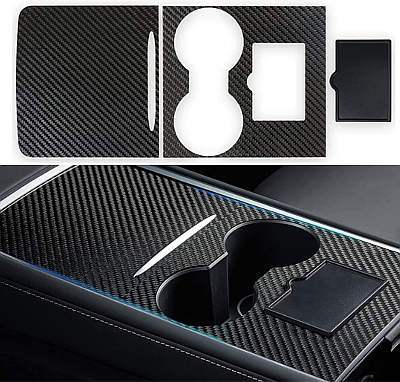 Nestour Center Console Wrap Cover Kit for Tesla Model 3, Model Y