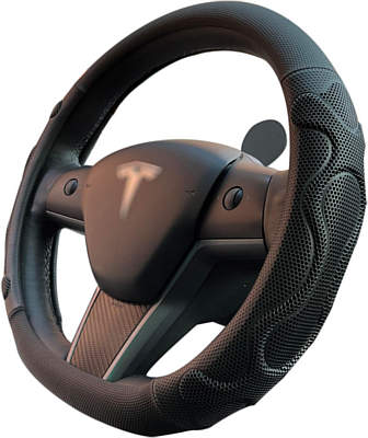 PINCTROT Comfy Grip Steering Wheel Cover for Tesla Models Y/3