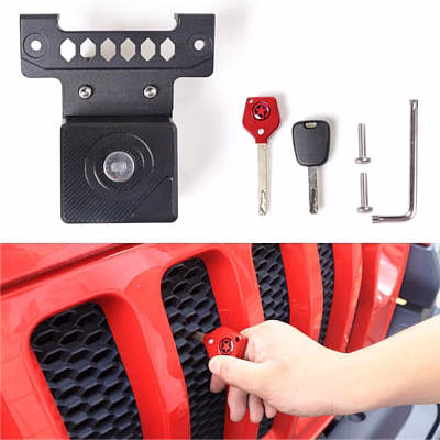 RERPRO Anti-Theft Hidden Hood Latches Jeep Wrangler Unlimited