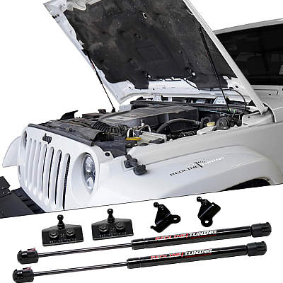 Redline Tuning Hood QuickLIFT PLUS Bolt-in System V2 for Jeep Wrangler JK