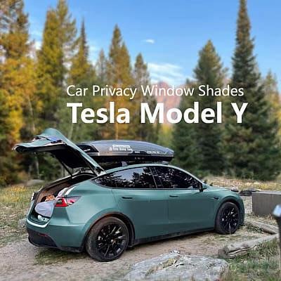 TESBEAUTY Upgraded Camping Privacy Curtains for Tesla Model Y
