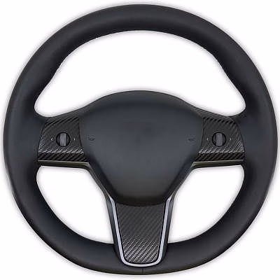 TWRAPS Steering Wheel Vinyl Cover for Tesla Model Y&3