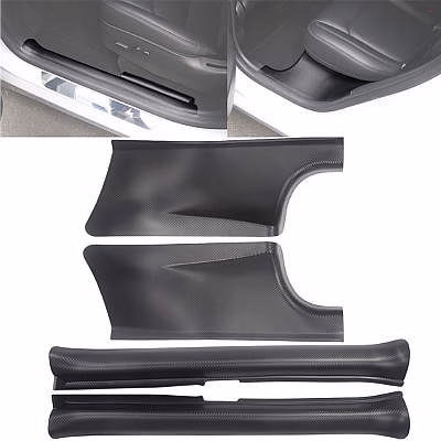 Tempsnow Front and Rear Door Sill Protector for Tesla Model Y 5 Seater