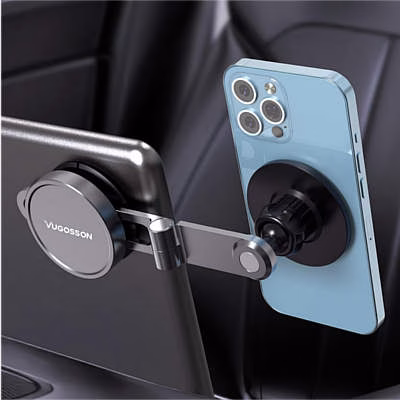 Vugosson Phone Mount Holder with Ultra-Strong Permanent Magnetic for MagSafe Phone Tesla