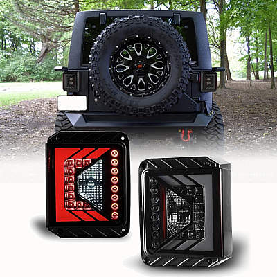 WOLFSTORM LED Tail Light for 2007-2018 Jeep Wrangler JK
