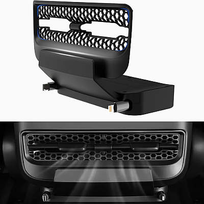 doietc Rear Seat Air Vent Cover with Phone Chargers for Tesla Models Y/3
