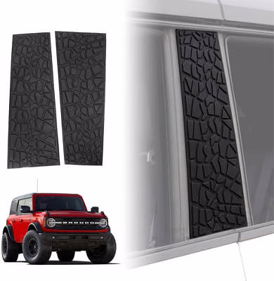 AMWMORV Tire Texture B-Pillar Sticker Covers