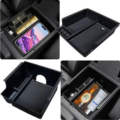 ANMOSVO Console Armrest Dividers Storage Tray Box