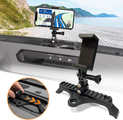 ANMOSVO Picatinny Rail Phone Holder with Dashboard Phone Clamp